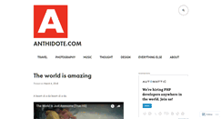 Desktop Screenshot of anthidote.com